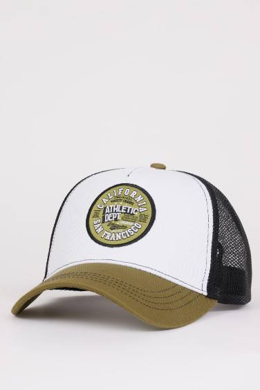 Man Label Printed Woven Baseball Basketball Cap