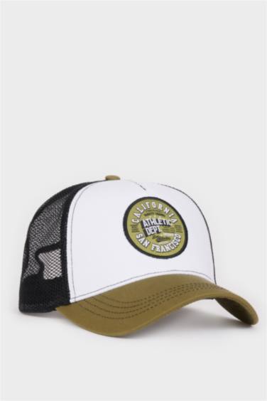 Man Label Printed Woven Baseball Basketball Cap