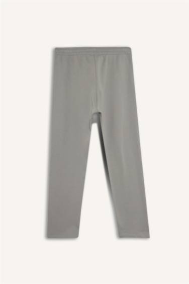 Regular Fit Beli Bağcıklı Cepli Düz Paça Kalın Eşofman Altı