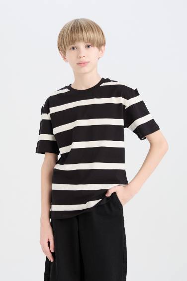 Boy  Crew Neck Striped T-Shirt