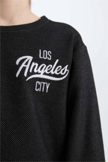 2'li Takım Baskılı Sweatshirt Eşofman Altı Erkek Çocuk