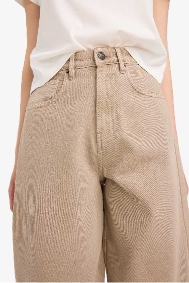 Baggy Fit Gabardine Trousers