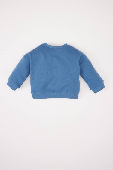 Baby Boy Crew Neck Printed Sweatshirt