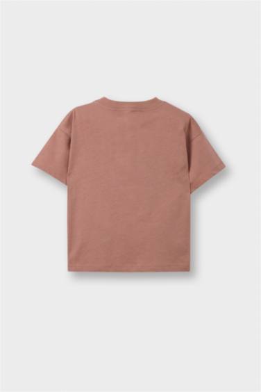 Regular Fit Slogan Pattern Short Sleeve T-Shirt