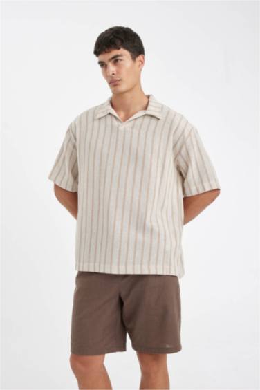 شورت برمودا قطن قصة مريحة