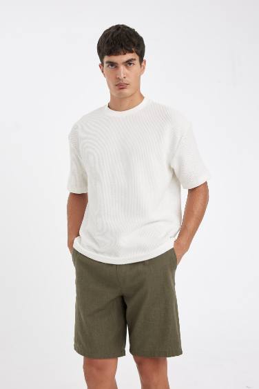 Short Bermuda en Coton à Coupe Relax