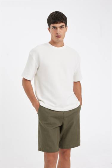 Short Bermuda en Coton à Coupe Relax