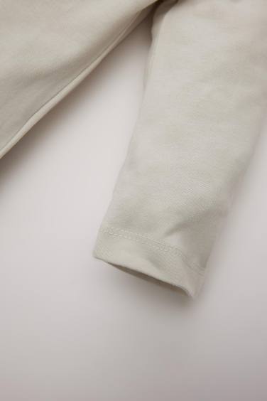T-shirt imprimé à col rond et manches longues pour bébé garçon