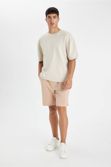 Regular Fit Basic Bermuda Shorts