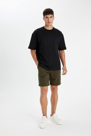 Regular Fit Basic Bermuda Shorts