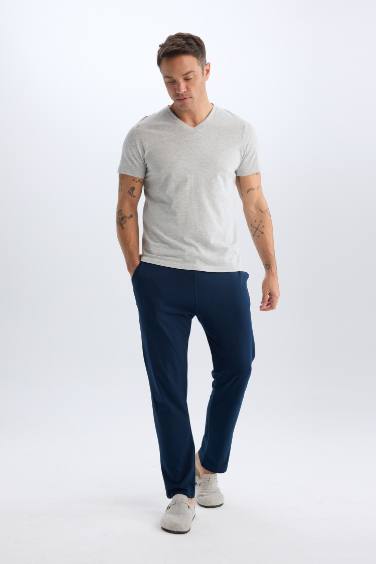 New Regular Fit V-Neck Short Sleeve T-Shirt