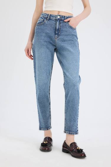 Regular Hem Jean Trousers