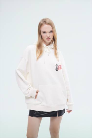 Coool Beetlejuice үлкен пішім үлкен бас киімді Свитер