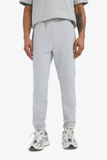 DeFactoFit Slim Fit Sporcu Jogger Eşofman Altı Dar Kesim Fermuarlı Paça
