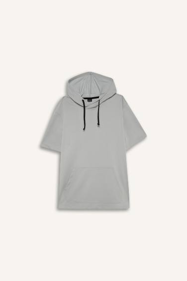 Standard Fit Hooded Printed T-Shirt