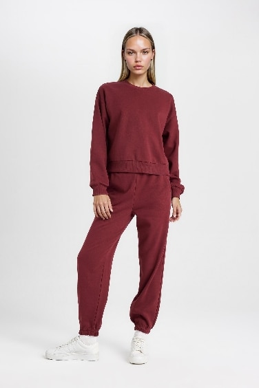 Regular Fit Normal Kalıp Basic Düz İçi Kalın Polarlı Eşofman Takımı