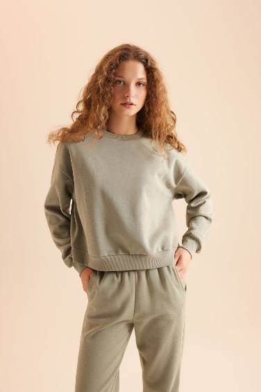 Regular Fit Normal Kalıp Basic Düz İçi Kalın Polarlı Eşofman Takımı