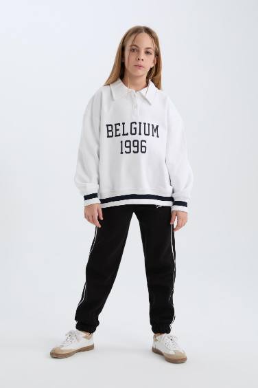 بنطلون سويت بانتس بناتي جوجر قطن