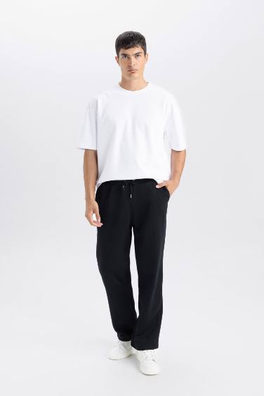 Pantalon Sweatpants épais droit à Coupe décontractée