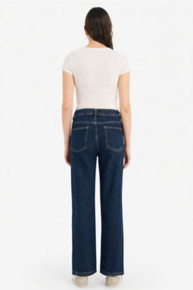 Comfort Straight Fit High Waist Ankle Length Jeans