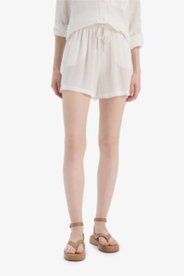 Шорты из вискозы с эластичной талией