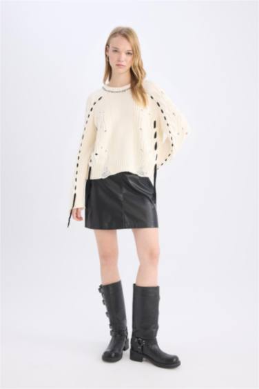 Coool oversize свитер с круглым вырезом