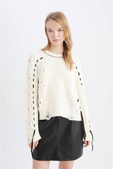 Coool oversize свитер с круглым вырезом