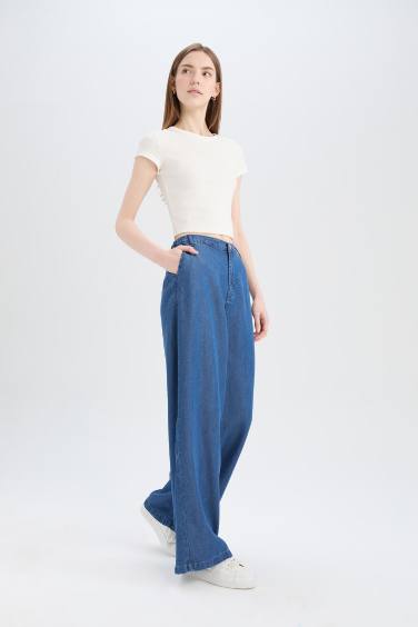 кең аяқ тенсел Шалбар