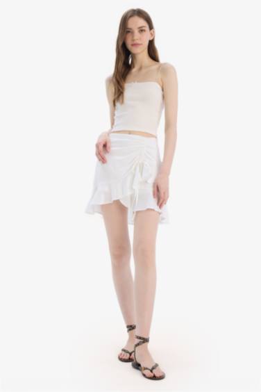 қысқа ұзындық Тоқылған юбка