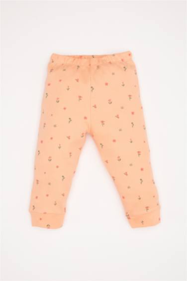 Pijama Takımı Çiçekli Uzun Kollu Üst Uzun Alt Kız Bebek