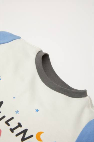 Pijama Takım Araç Baskılı Uzun Kollu Üst Beli Lastikli Uzun Alt Erkek Bebek