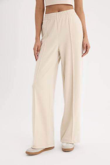 DeFactoFit Wide Leg Standard Leg Scuba Fabric Sweatpants