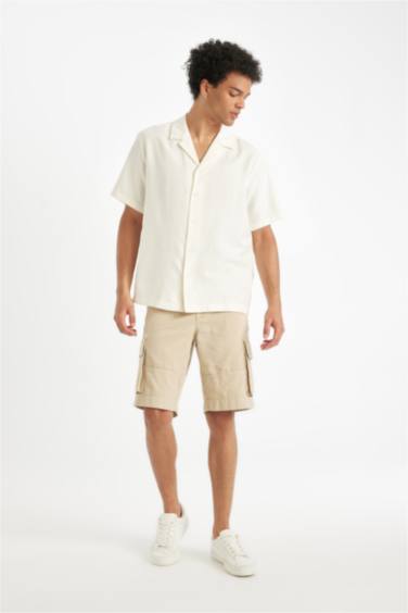 Regular Fit Resort Collar Short Sleeve Shirt