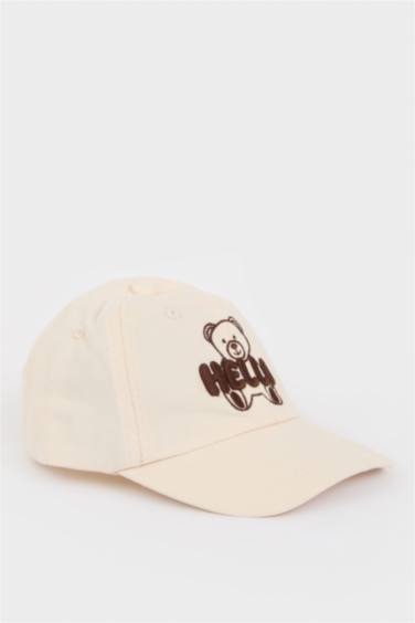 Baby Boy Embroidered Cotton Cap