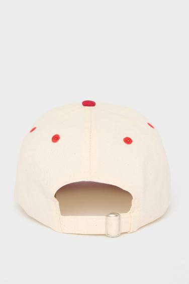 Boy Embroidered Cotton Cap