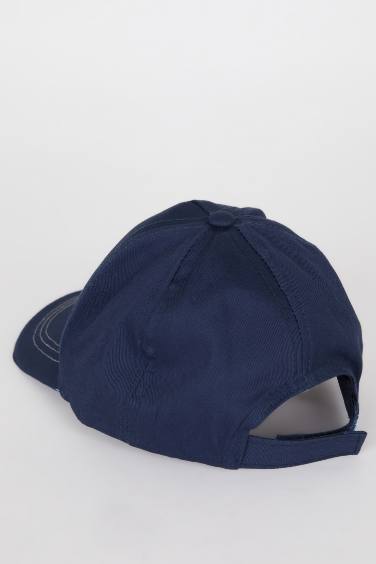 Boy Embroidered Cotton Cap