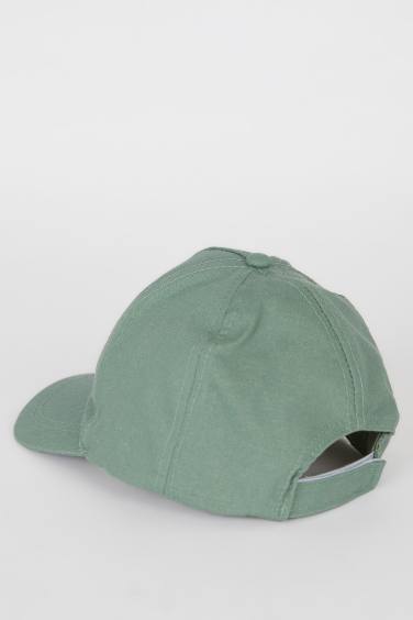 Boy Embroidered Linen Blend Cap