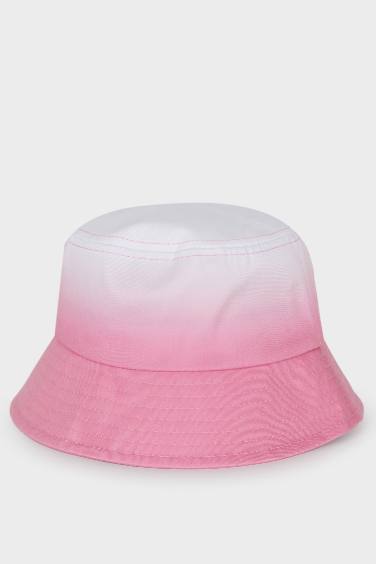 Girl Gradient Printed Jean Bucket Hat