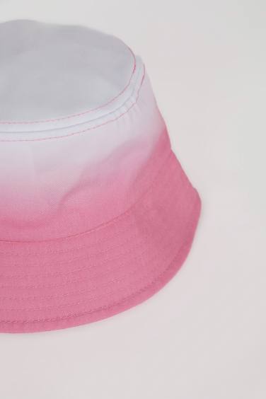 Girl Gradient Printed Denim Bucket Hat