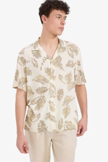 Regular Fit Resort Neck Short Sleeve Shirt