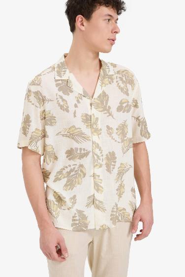 Regular Fit Resort Neck Short Sleeve Shirt