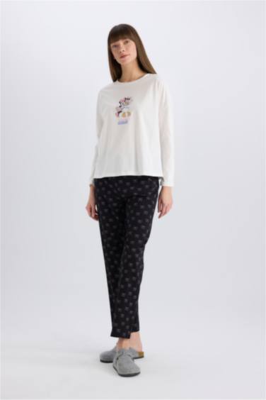 Fall in Love Disney Mickey Mouse Лицензиялық қалыпты пішім дөңгелек жаға 2 Трикотаж жиынтығы