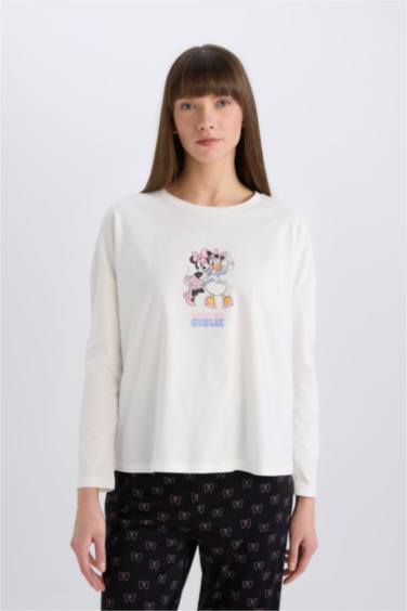 Fall in Love Disney Mickey Mouse Лицензиялық қалыпты пішім дөңгелек жаға 2 Трикотаж жиынтығы