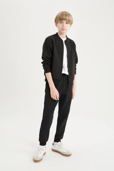 بنطلون بجامة رياضي ولادي قصة عادية برجل مطاطي