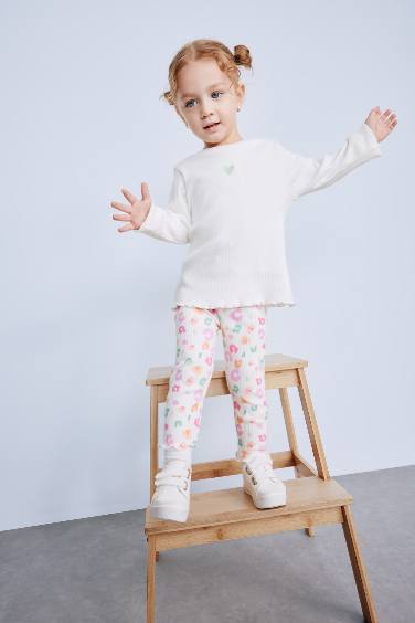 تيشيرت كم طويل مضلع قصة عادية بياقة مستديرة