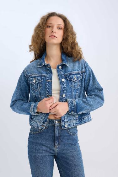 Regular Fit Denim Ceket