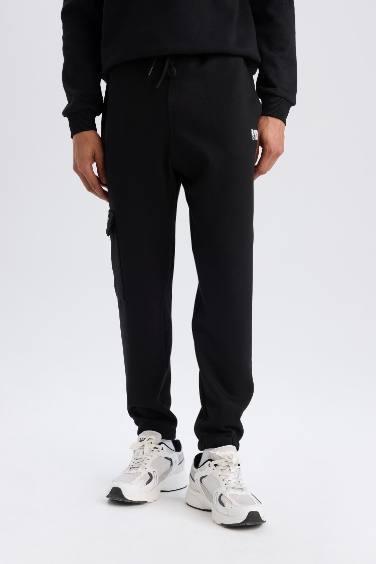 DeFactoFit NBA Brooklyn Nets Jogger Eşofman Altı Standart Fit Cepli Skuba Dalgıç Kumaş Beli Bağcıklı Lastikli Paça