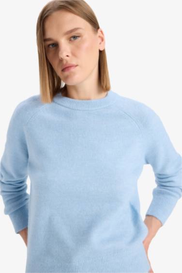 Regular Fit Basic Soft Touch Soft Knit Pullover