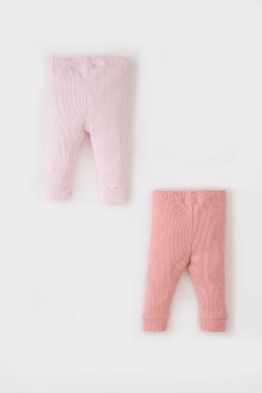 Lot de 2 pantalons côtelés pour bébé fille