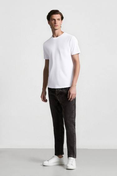 Slim Cropped Fit Normal Waist Jeans